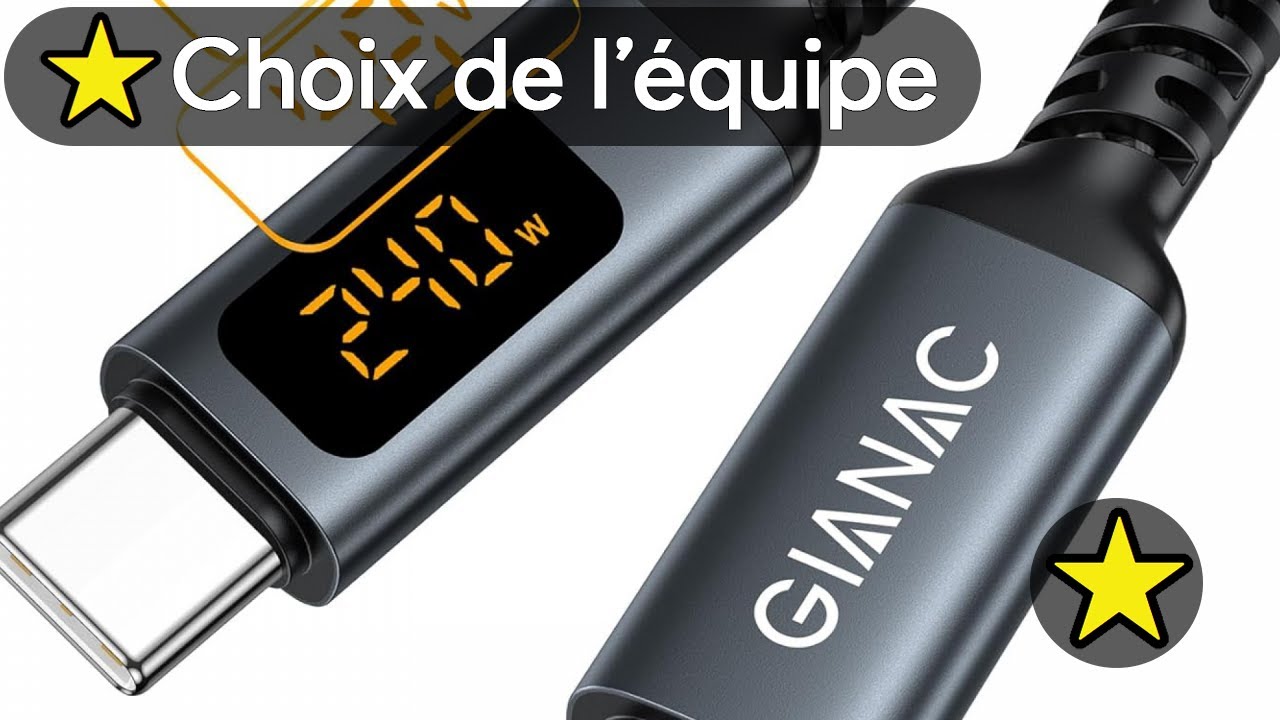 découvrez notre câble de charge rapide et sécurisé 2025, conçu pour recharger vos appareils efficacement tout en assurant une protection optimale contre les surcharges et courts-circuits.