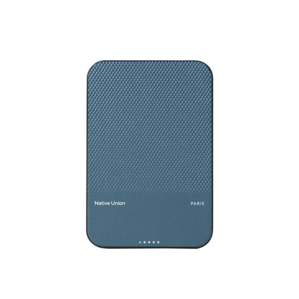 Batterie-Externe-Cuir-bleu