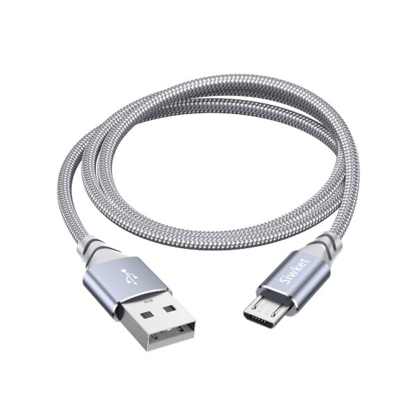 Cable-Micro-USB-de-3-metres-gris