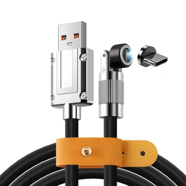 Cable-USB-C-vers-USB-A-magnetique-noir