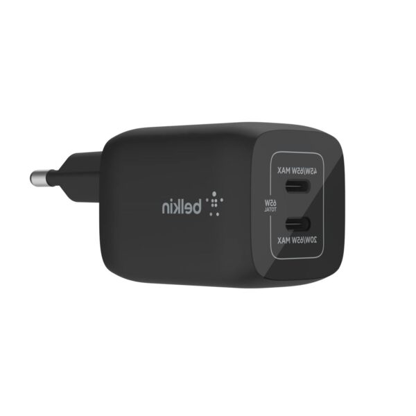 Chargeur-Secteur-Double-USB-C-Noir