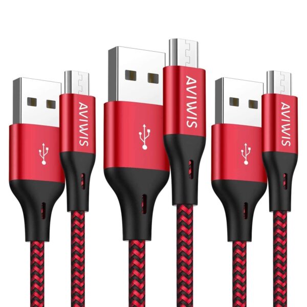 Lot-de-3-cables-Micro-USB-AVIWIS
